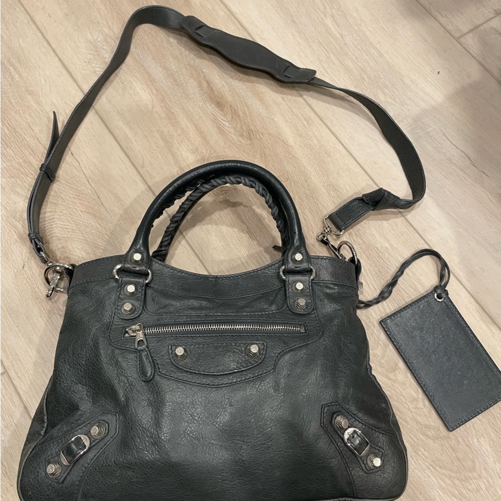 Authentic Dark grey Balenciaga bag cross bag